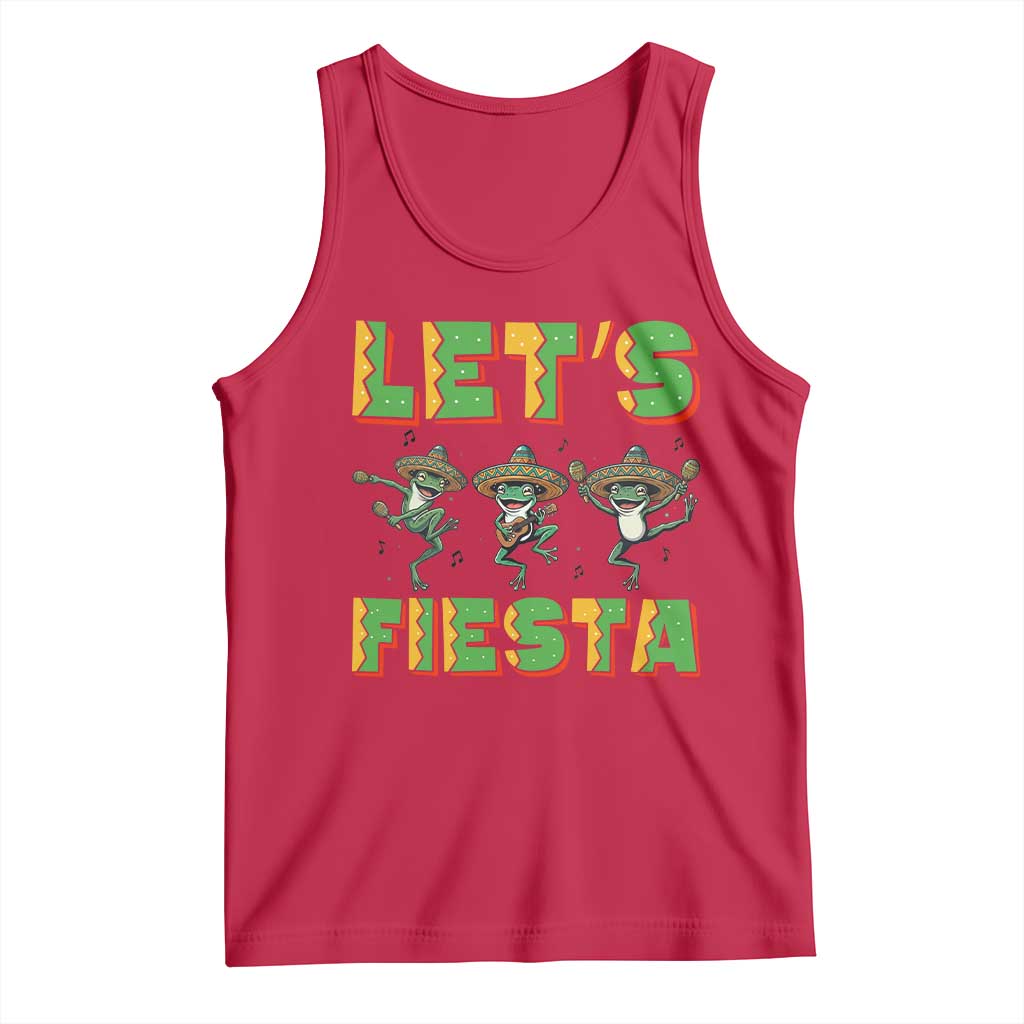 Funny Mariachi Frog Guitar Fiesta Tank Top Cinco De Mayo Gift