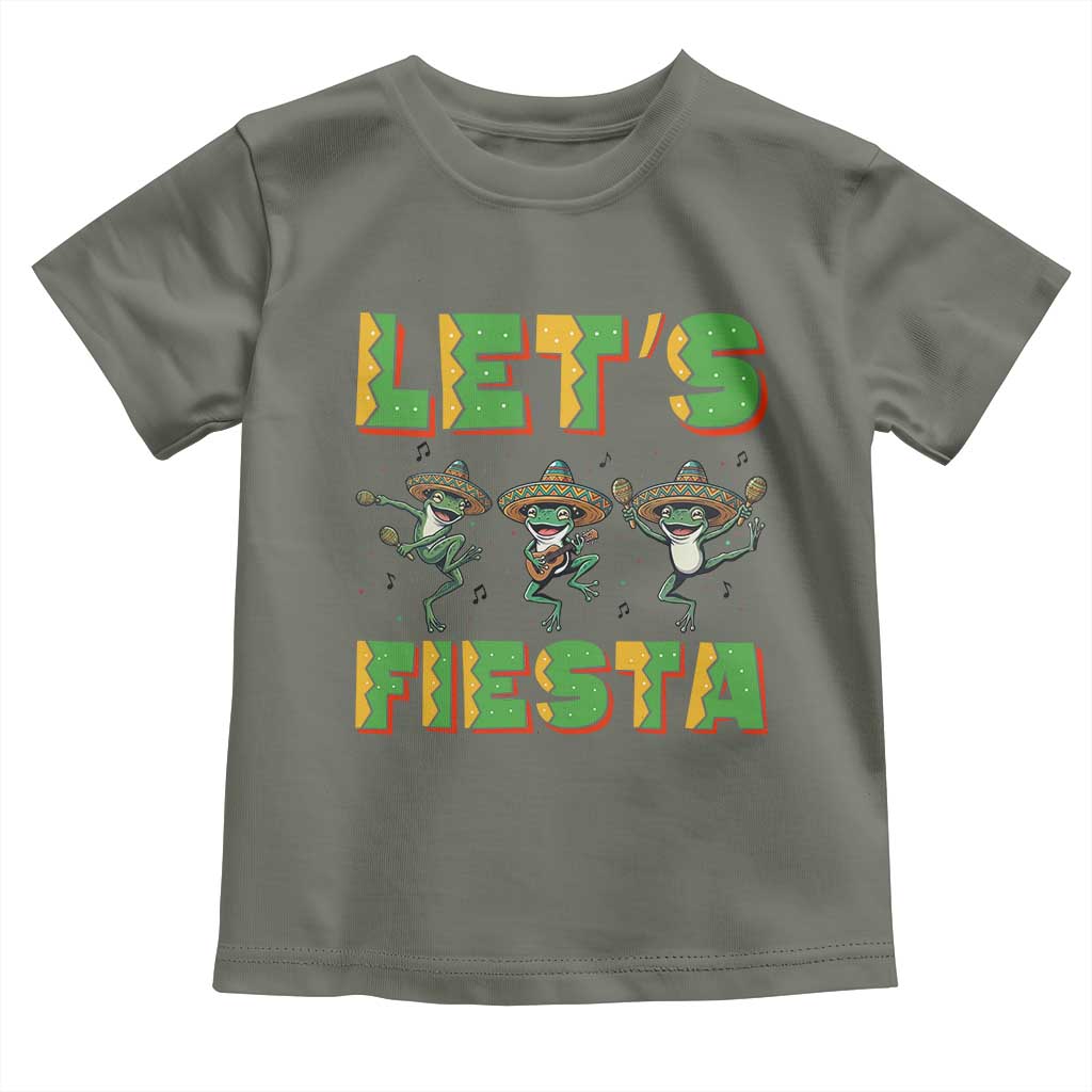 Funny Mariachi Frog Guitar Fiesta Toddler T Shirt Cinco De Mayo Gift