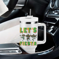 Funny Mariachi Frog Guitar Fiesta Tumbler With Handle Cinco De Mayo Gift