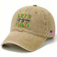 Funny Mariachi Frog Guitar Fiesta Washed Cotton Baseball Cap Cinco De Mayo Gift