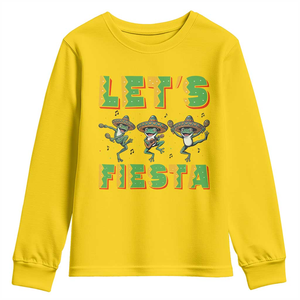 Funny Mariachi Frog Guitar Fiesta Youth Sweatshirt Cinco De Mayo Gift