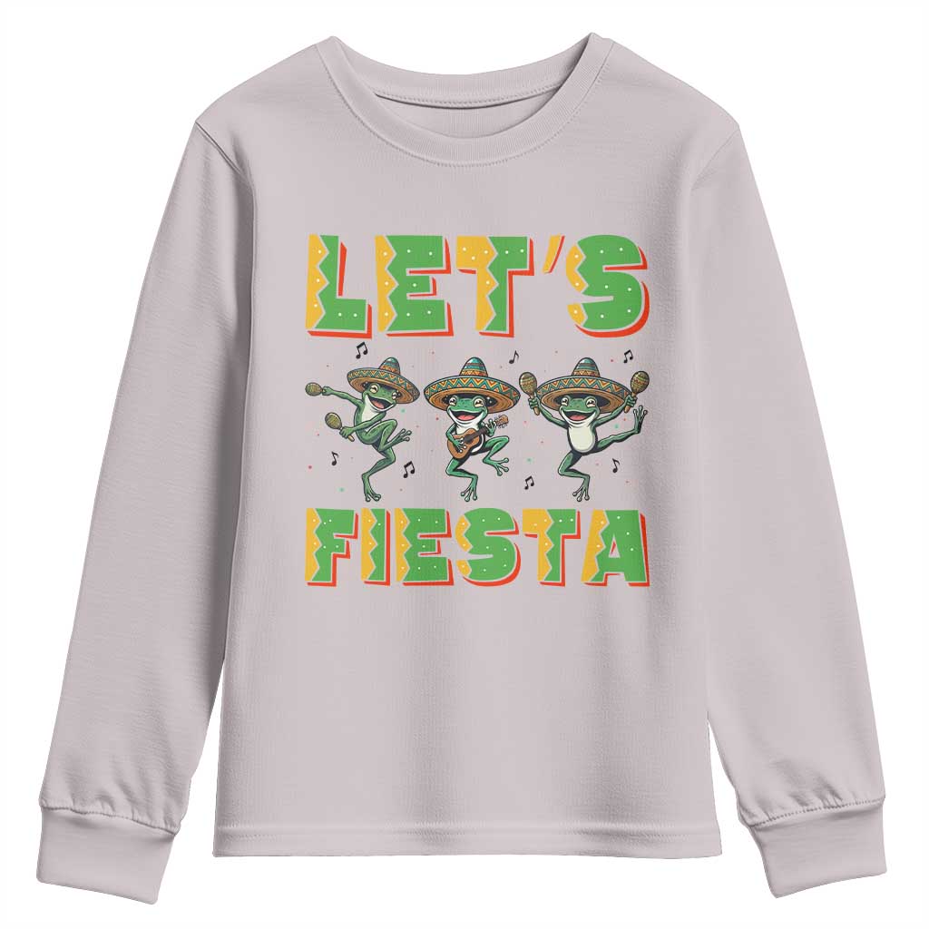 Funny Mariachi Frog Guitar Fiesta Youth Sweatshirt Cinco De Mayo Gift