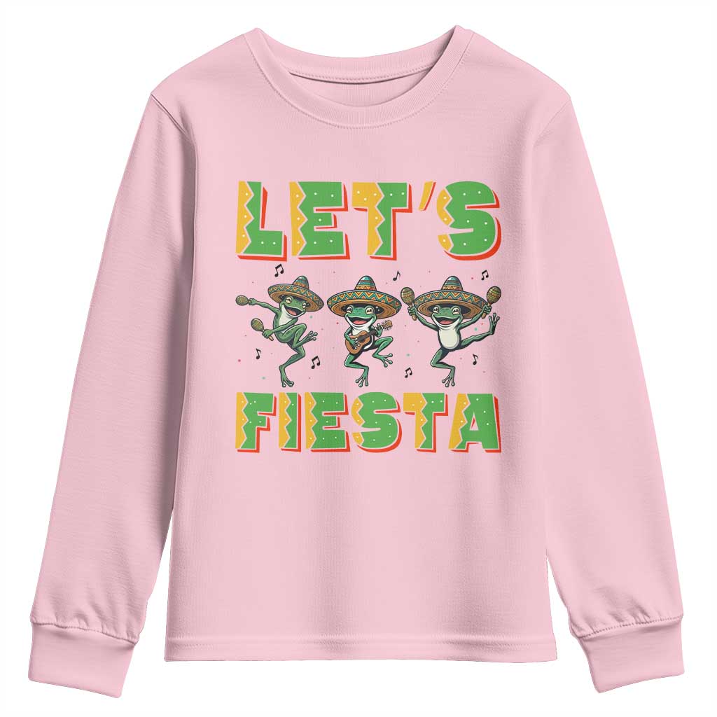 Funny Mariachi Frog Guitar Fiesta Youth Sweatshirt Cinco De Mayo Gift