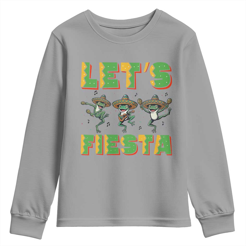Funny Mariachi Frog Guitar Fiesta Youth Sweatshirt Cinco De Mayo Gift