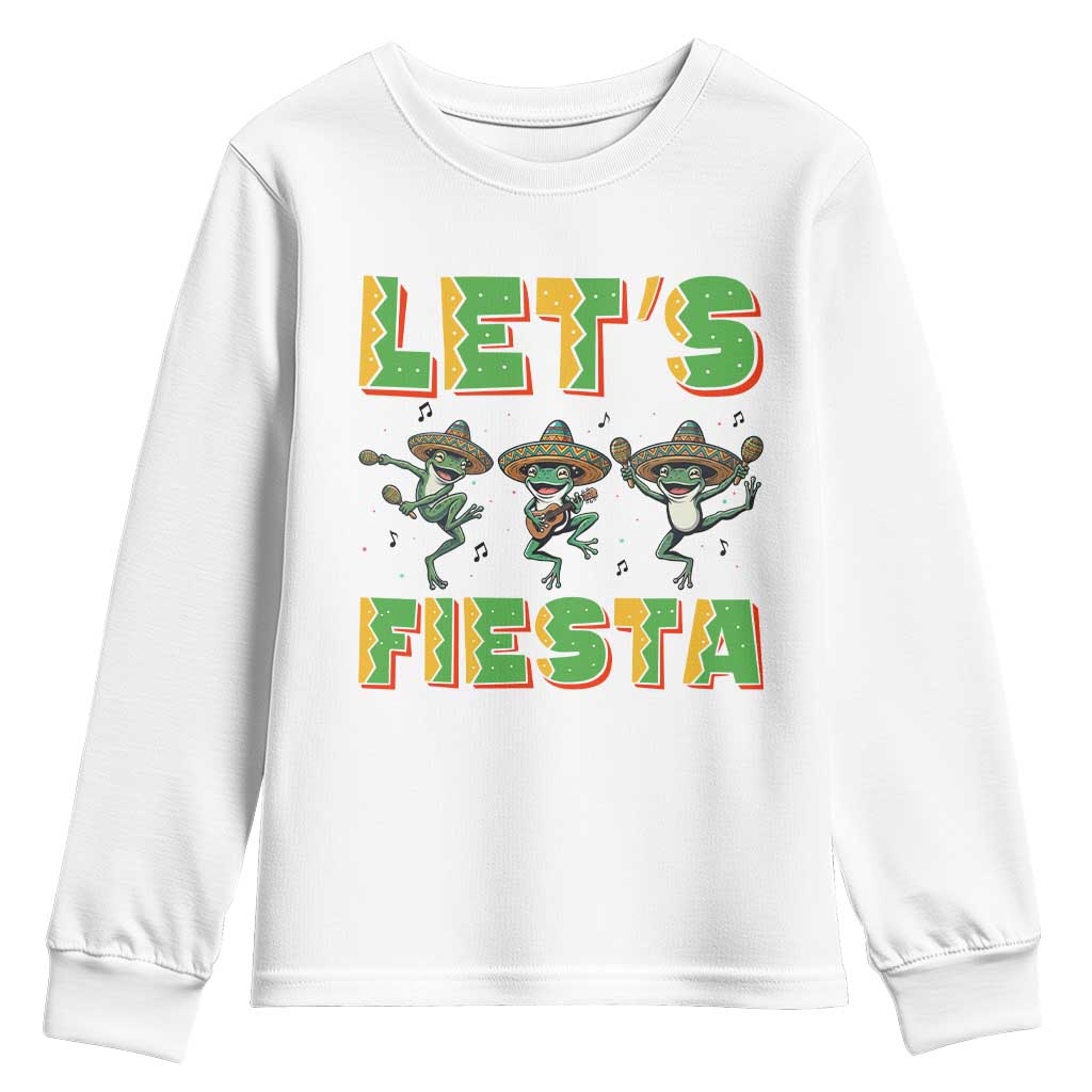 Funny Mariachi Frog Guitar Fiesta Youth Sweatshirt Cinco De Mayo Gift