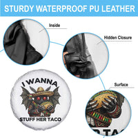 Funny Cinco De Mayo Mothman Spare Tire Cover I Wanna Stuff Her Taco