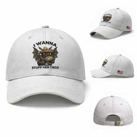 Funny Cinco De Mayo Mothman Baseball Cap I Wanna Stuff Her Taco