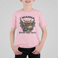 Funny Cinco De Mayo Mothman T Shirt For Kid I Wanna Stuff Her Taco