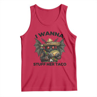 Funny Cinco De Mayo Mothman Tank Top I Wanna Stuff Her Taco