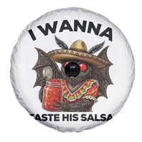 Funny Cinco De Mayo Mothman Spare Tire Cover I Wanna Taste His Salsa