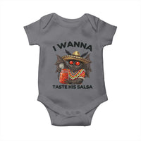 Funny Cinco De Mayo Mothman Baby Onesie I Wanna Taste His Salsa