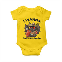 Funny Cinco De Mayo Mothman Baby Onesie I Wanna Taste His Salsa