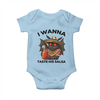 Funny Cinco De Mayo Mothman Baby Onesie I Wanna Taste His Salsa