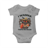 Funny Cinco De Mayo Mothman Baby Onesie I Wanna Taste His Salsa