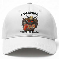 Funny Cinco De Mayo Mothman Baseball Cap I Wanna Taste His Salsa