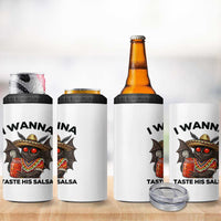 Funny Cinco De Mayo Mothman 4 in 1 Can Cooler Tumbler I Wanna Taste His Salsa
