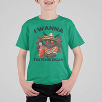Funny Cinco De Mayo Mothman T Shirt For Kid I Wanna Taste His Salsa