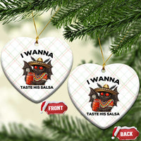 Funny Cinco De Mayo Mothman Ceramic Ornament I Wanna Taste His Salsa
