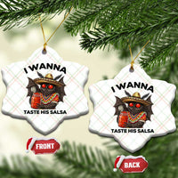 Funny Cinco De Mayo Mothman Ceramic Ornament I Wanna Taste His Salsa