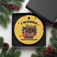 Funny Cinco De Mayo Mothman Ceramic Ornament I Wanna Taste His Salsa
