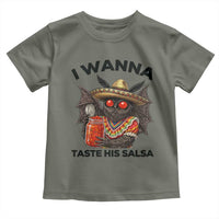 Funny Cinco De Mayo Mothman Toddler T Shirt I Wanna Taste His Salsa