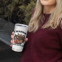 Funny Cinco De Mayo Mothman Tumbler Cup I Wanna Taste His Salsa