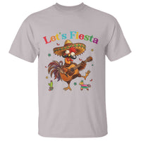 Lets Fiesta Cinco de May T Shirt Funny Chicken Playing Guitar