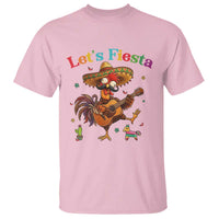 Lets Fiesta Cinco de May T Shirt Funny Chicken Playing Guitar