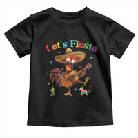 Lets Fiesta Cinco de May Toddler T Shirt Funny Chicken Playing Guitar