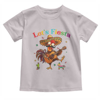 Lets Fiesta Cinco de May Toddler T Shirt Funny Chicken Playing Guitar