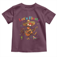 Lets Fiesta Cinco de May Toddler T Shirt Funny Chicken Playing Guitar
