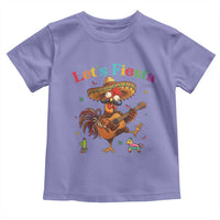 Lets Fiesta Cinco de May Toddler T Shirt Funny Chicken Playing Guitar