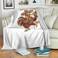 Funny Cinco De Mayo Chicken Throw Blanket Came For The Tacos