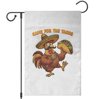 Funny Cinco De Mayo Chicken Garden Flag Came For The Tacos