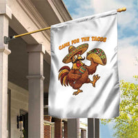 Funny Cinco De Mayo Chicken Garden Flag Came For The Tacos