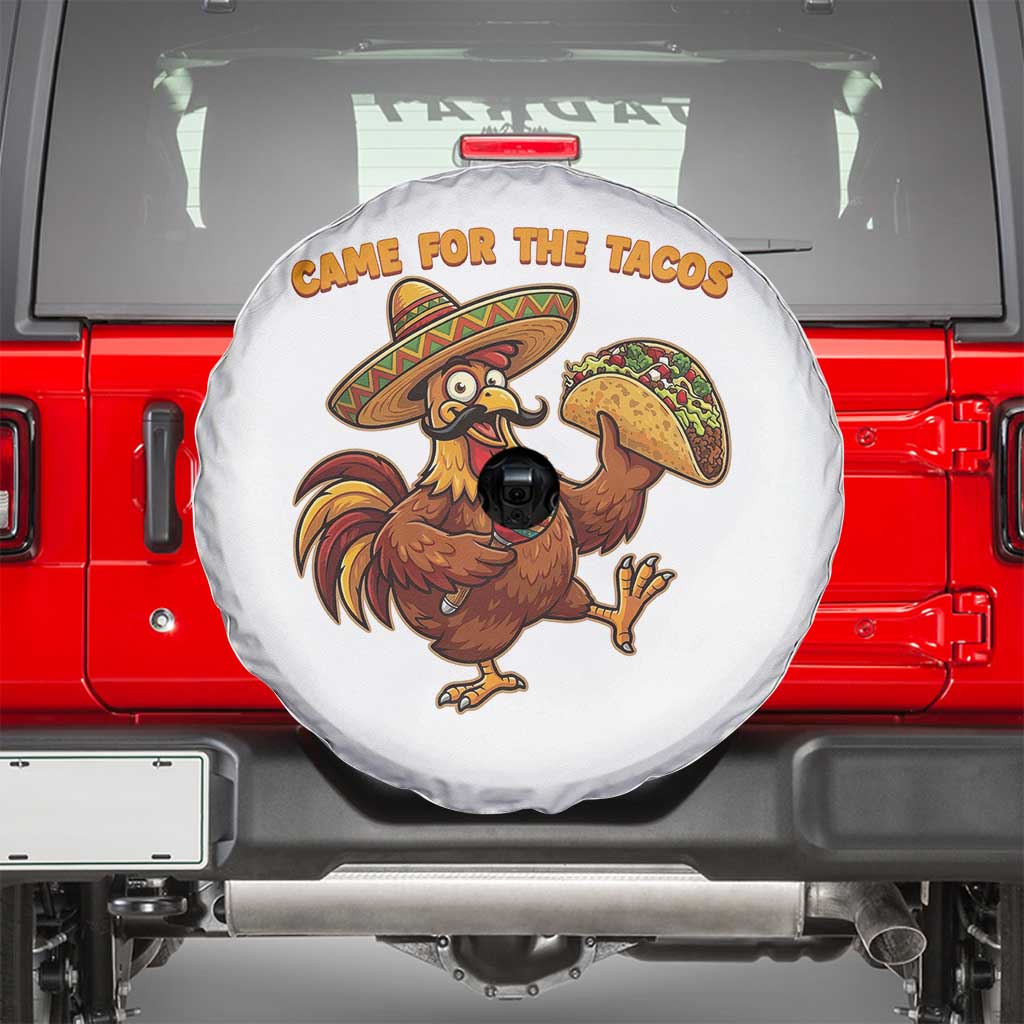 Funny Cinco De Mayo Chicken Spare Tire Cover Came For The Tacos