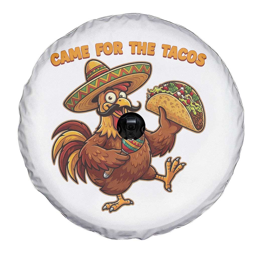 Funny Cinco De Mayo Chicken Spare Tire Cover Came For The Tacos