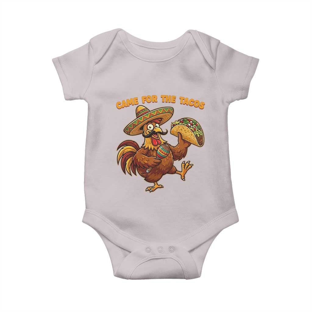 Funny Cinco De Mayo Chicken Baby Onesie Came For The Tacos