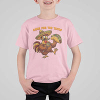 Funny Cinco De Mayo Chicken T Shirt For Kid Came For The Tacos