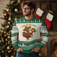 Funny Cinco De Mayo Chicken Ugly Christmas Sweater Came For The Tacos