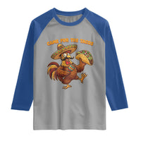Funny Cinco De Mayo Chicken Raglan Shirt Came For The Tacos
