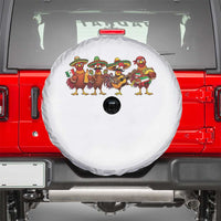Funny Cinco De Mayo Chicken Squad Spare Tire Cover Mexican Party Celebration Gift