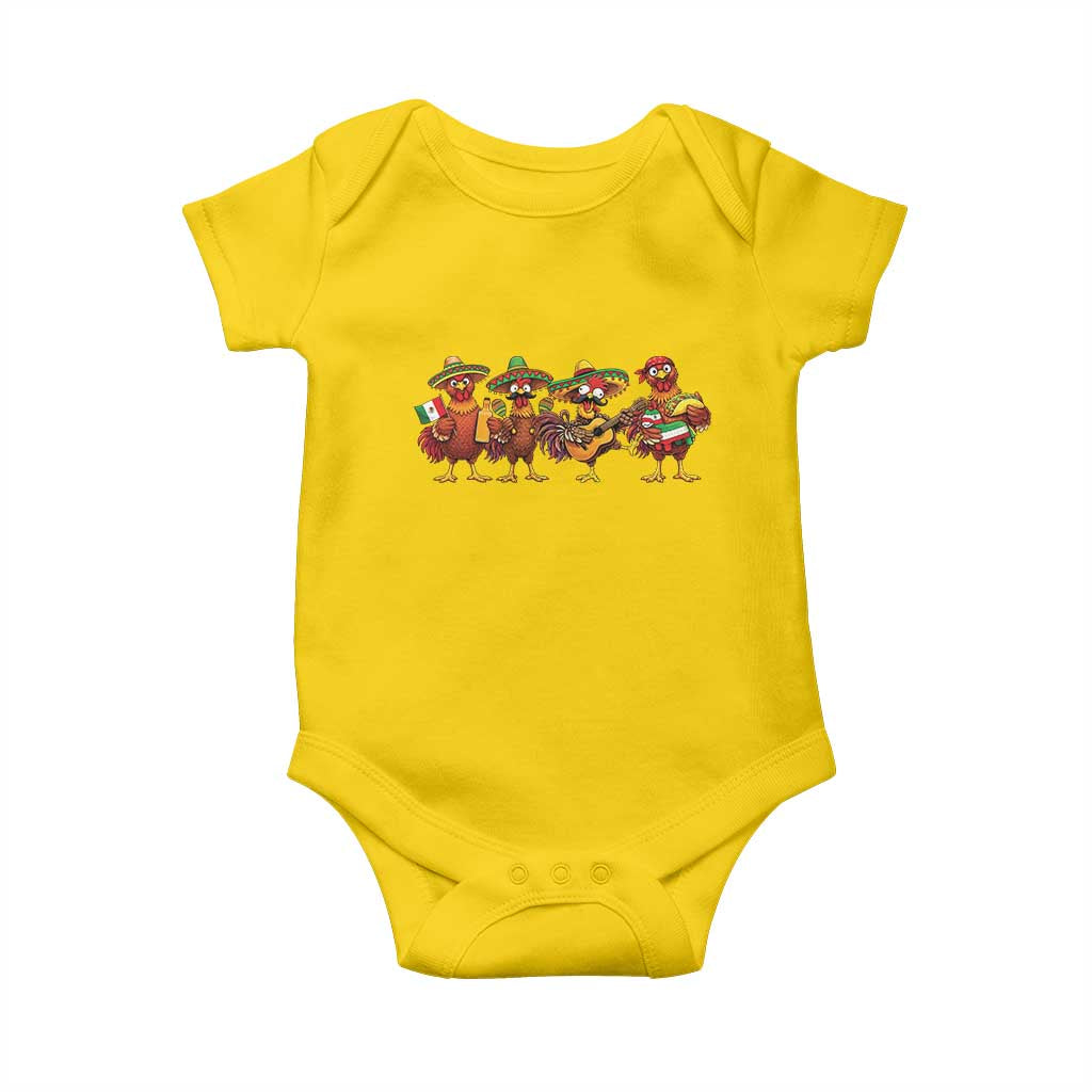 Funny Cinco De Mayo Chicken Squad Baby Onesie Mexican Party Celebration Gift