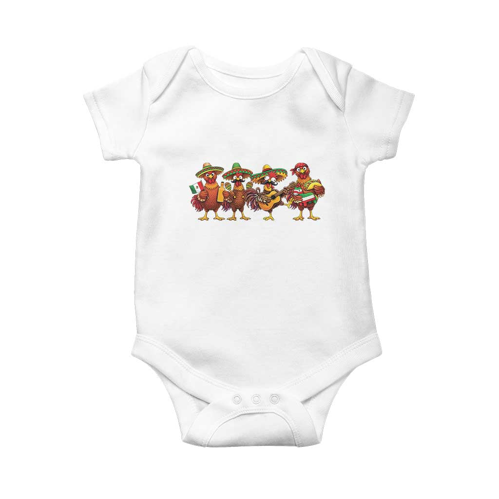 Funny Cinco De Mayo Chicken Squad Baby Onesie Mexican Party Celebration Gift