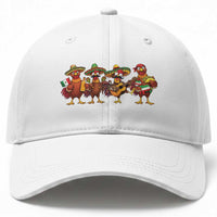 Funny Cinco De Mayo Chicken Squad Baseball Cap Mexican Party Celebration Gift