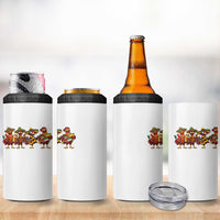 Funny Cinco De Mayo Chicken Squad 4 in 1 Can Cooler Tumbler Mexican Party Celebration Gift