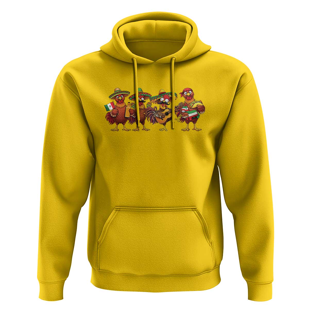Funny Cinco De Mayo Chicken Squad Hoodie Mexican Party Celebration Gift
