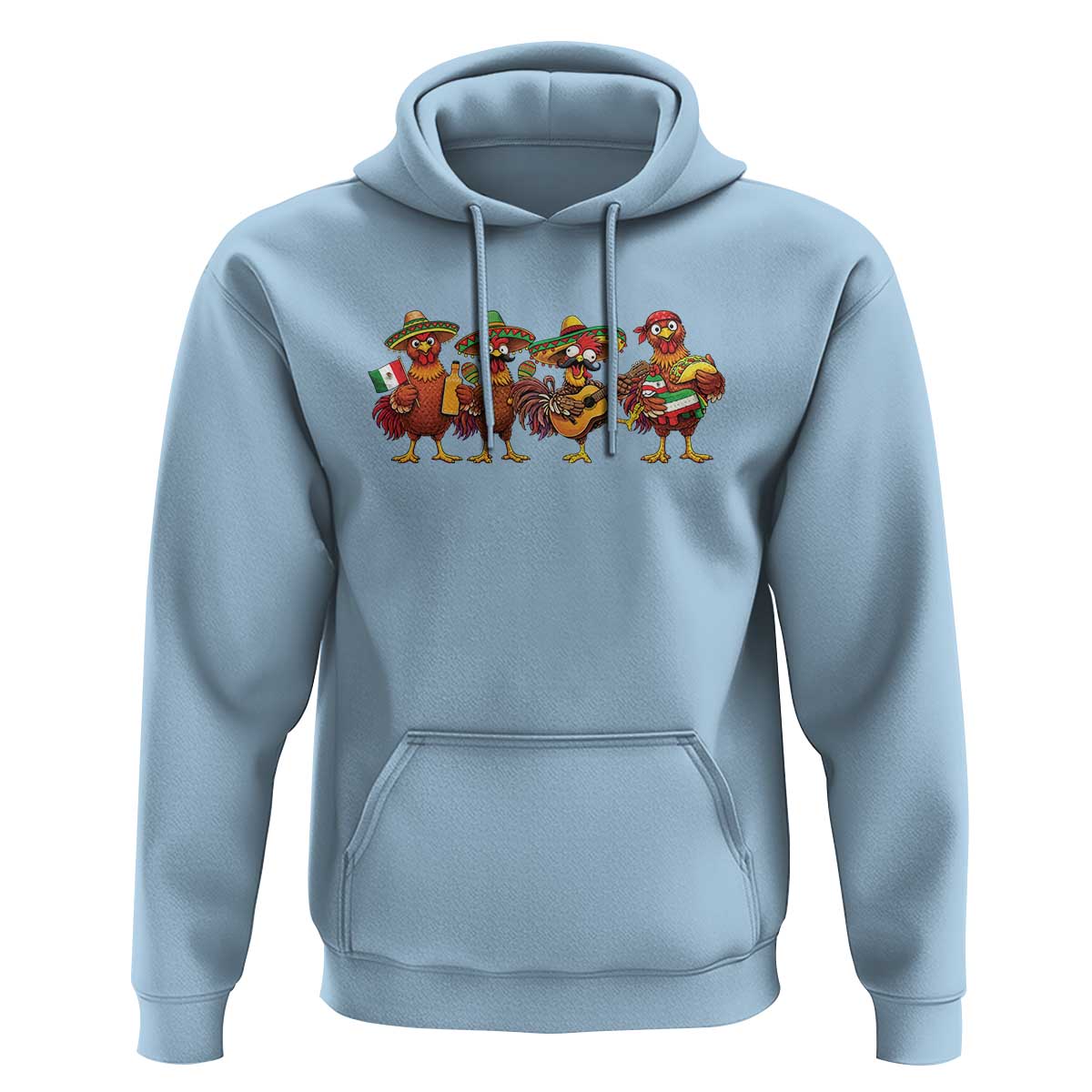 Funny Cinco De Mayo Chicken Squad Hoodie Mexican Party Celebration Gift