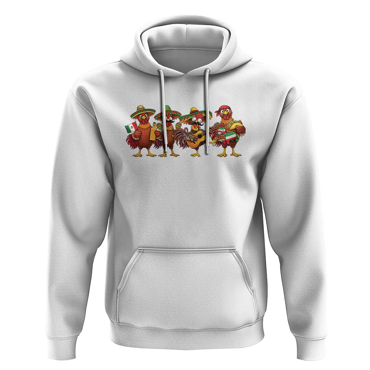 Funny Cinco De Mayo Chicken Squad Hoodie Mexican Party Celebration Gift
