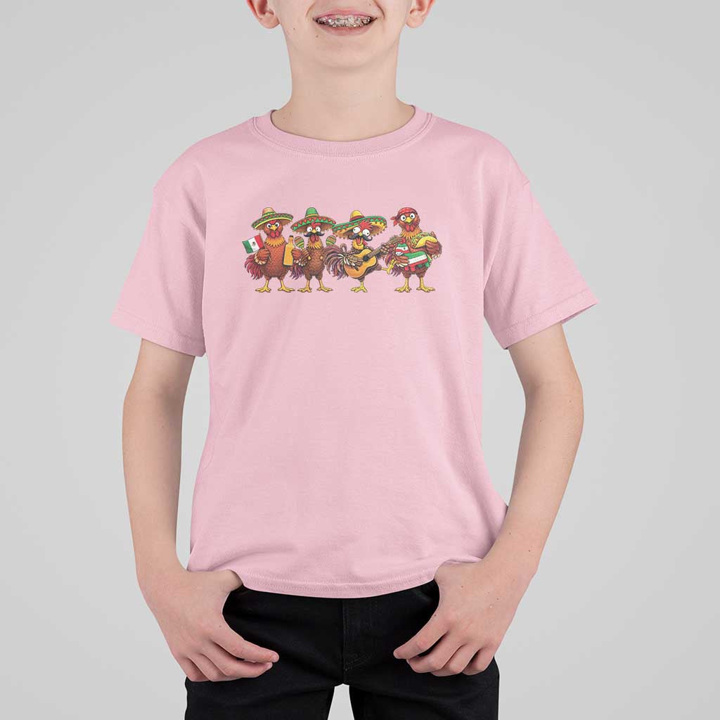 Funny Cinco De Mayo Chicken Squad T Shirt For Kid Mexican Party Celebration Gift